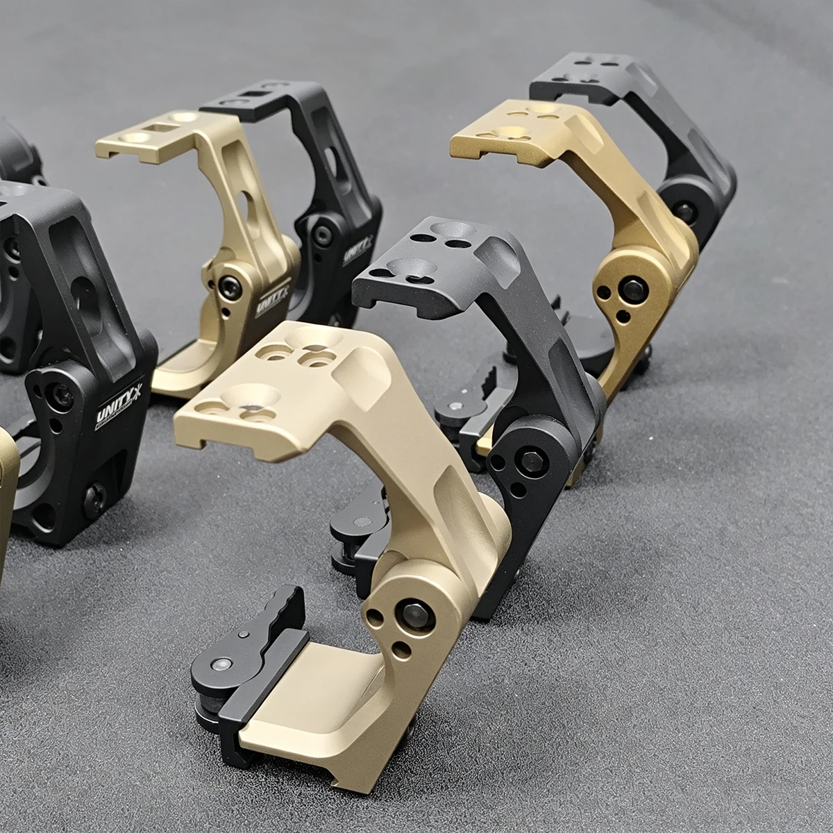2.91" 2.26" UNITY Mounts For Magnifier G33 G43 T01 T02 FAST QD Lever Optical Height Red Dot Sight Bracket Fit 20mm Rail Aluminum view 5