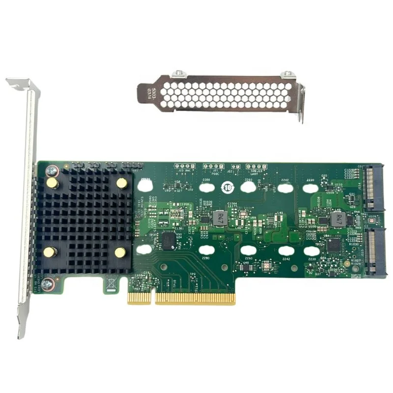 

Array Card Network PCIe 4.0 X8 Host Interface SATA 6Gb/s and NVMe Interface the Third Mock Examination Broadcom 9540-2M2