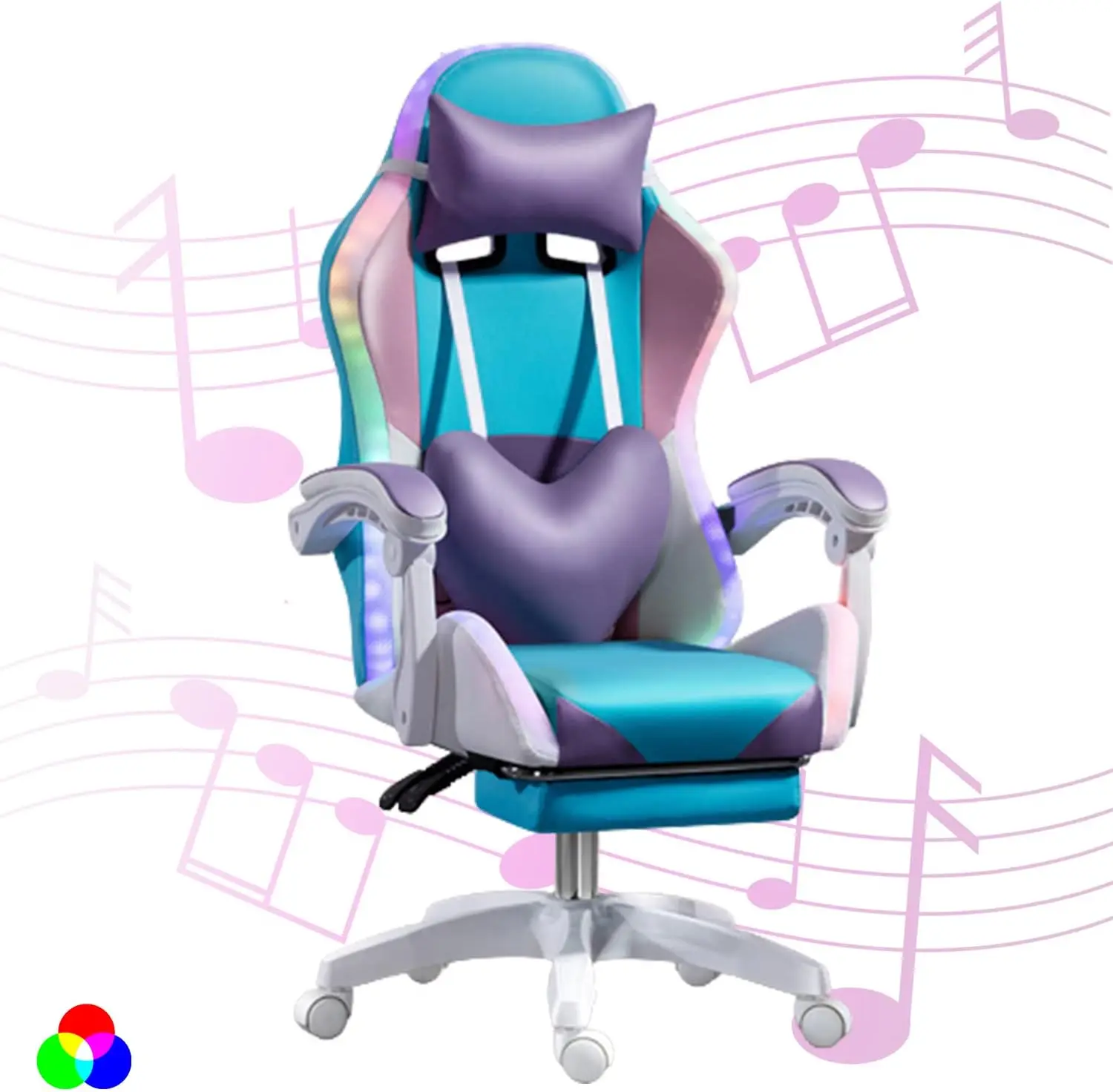 RGB LED Gaming Chair for Adult - مراجعة Rgb Gaming Chair وسعره