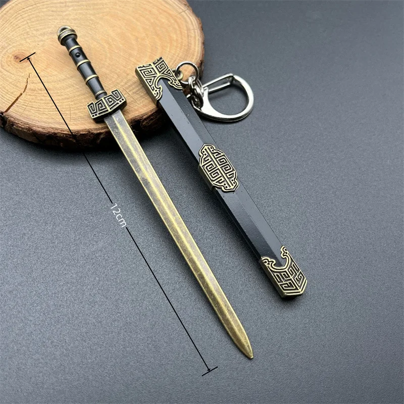 20 Styles Metal Scabbard of famous ancient swords Keychain unopened blade Pendant Keyring Charms llaveros official-website Gifts