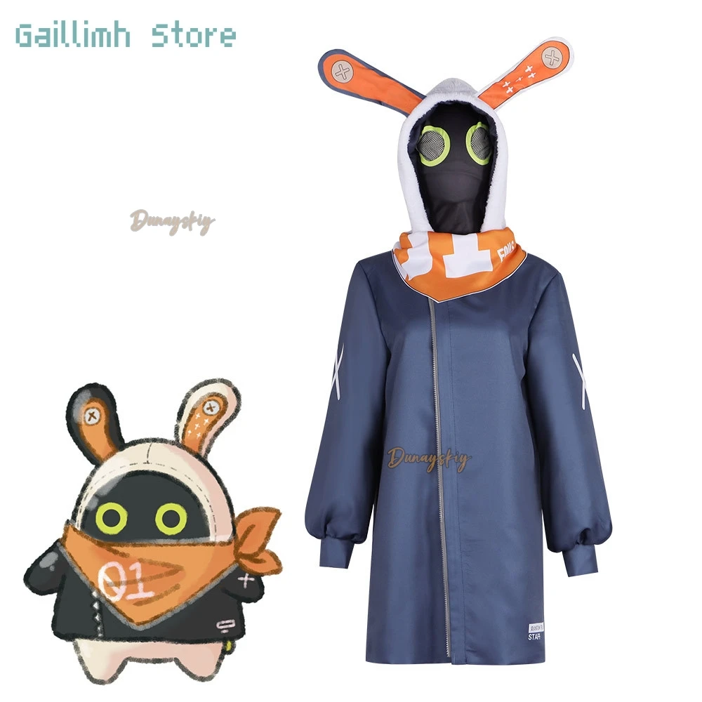 

Игра Zenless Zone Zero Bangboo Eous Косплей Костюм Толстовка с капюшоном The Bangboo Маска Пальто Eous Greatcoat Fan Eous Outfit ZZZ