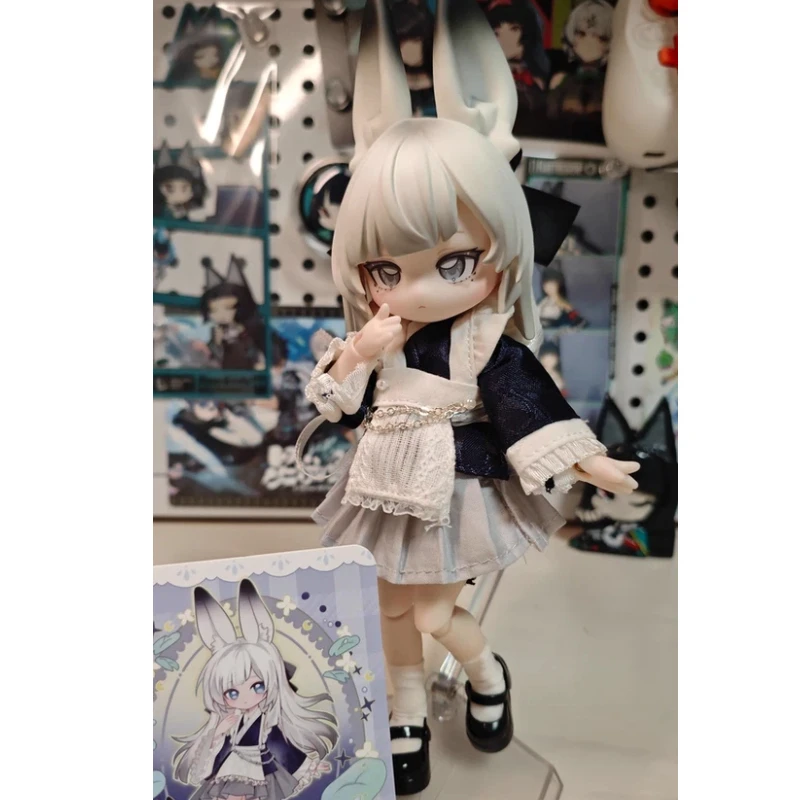 

1/12 Scale BJD Blind Box Jumping Moon Time Rabbit Treasure Series Movable Cute Doll Desktop Ornament Mystery Box Gift