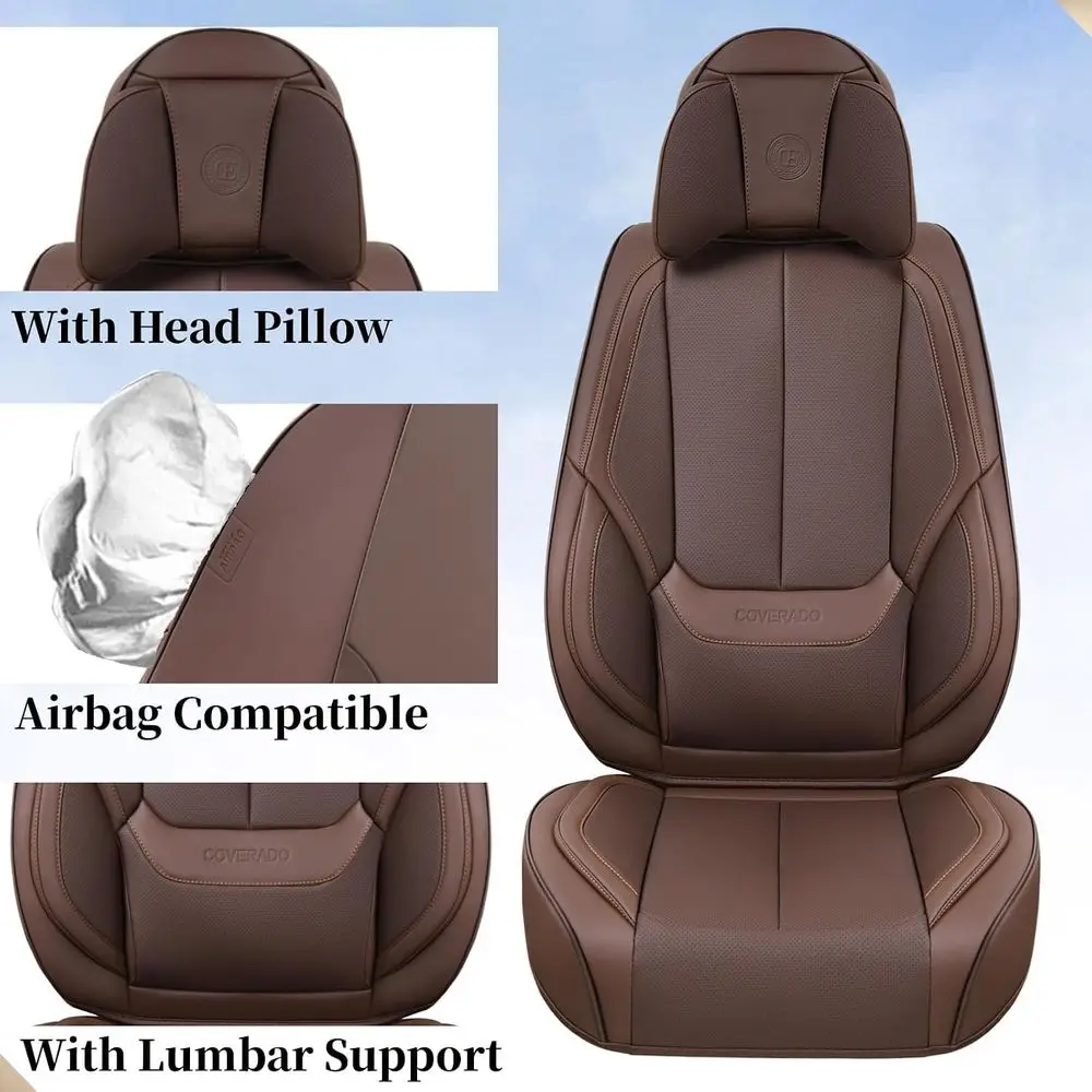 Universal Waterproof Leather Car Seat Covers and Cushions for Interior Protection
