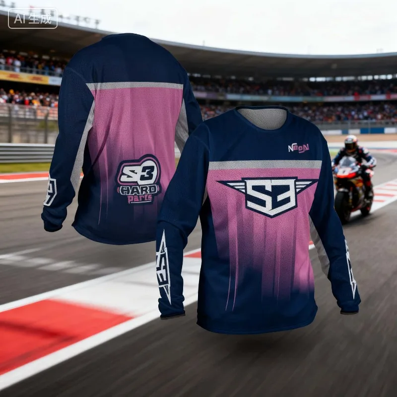 

Latest fashionable riding apparel, 3D printed quick-drying casual sports motorcycle and mountain bike riding.