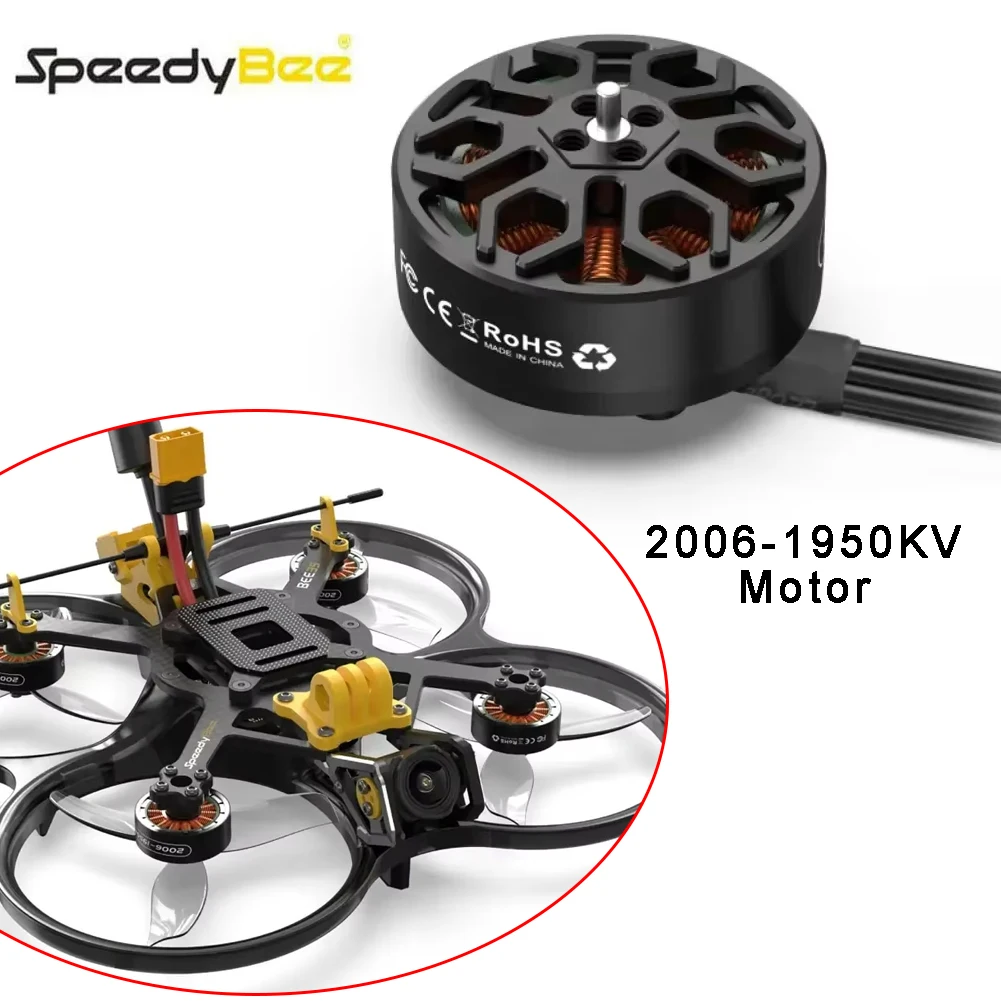 

2006-1950KV Двигатель Bee35 3,5 дюйма FPV для запасных частей для квадрокоптера Cinewhoop Drone