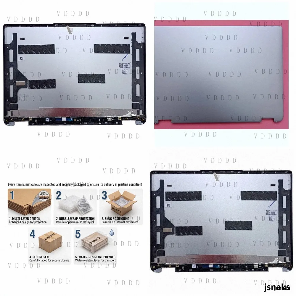 L... Silver For Lenovo ldeapad Flex 5 14IAU7 Rear Lid Shell Cover Top Case 5CB1H79871