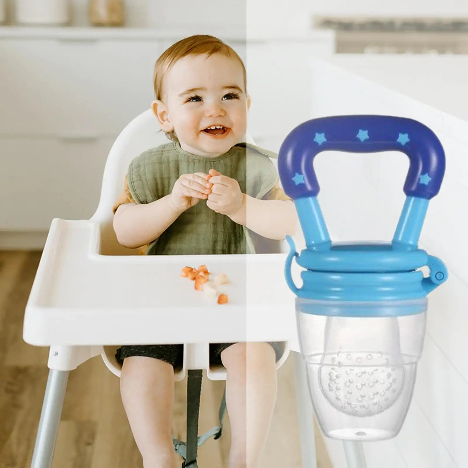 Baby Fruit Feeder Silicone Pacifiers Breastmilk Teething Toy Food Container For Boys Girls Toddler Family Feeding Supplies