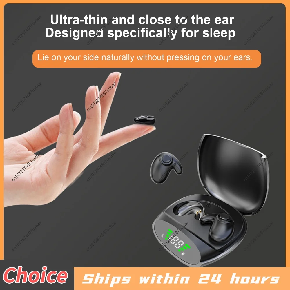 BT Stereo Headphones with Mic Invisible Sleep Earphones Sense-Free Micro Sleep Earbuds for Running Fitness Learning Accessories - view 3