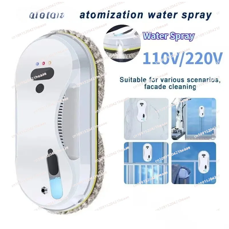 

Suitable for Clean Auto-Spray Window Cleaning Electric Glass Cleaner with 360° Safety Rope & Suction High-Rise