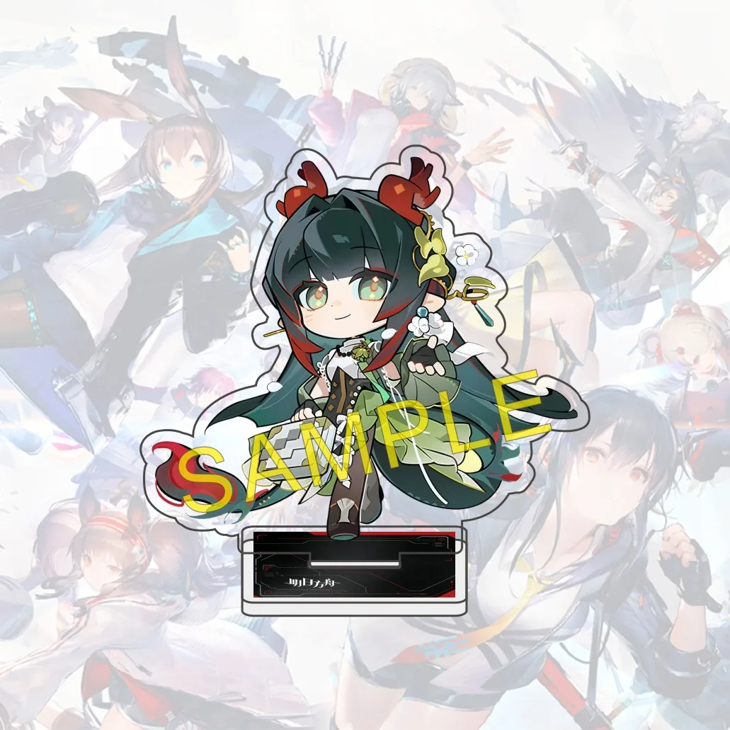 Game Arknights 10cm Acrylic Character Amiya Aphrissa Standing Display Model Desktop Decoration Fan Collection Gift Keychain