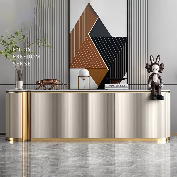 

Smart Modern Design Living Room Furniture TV Cabinet Console Wooden Coffee Table and Door TV Cabinet Combination