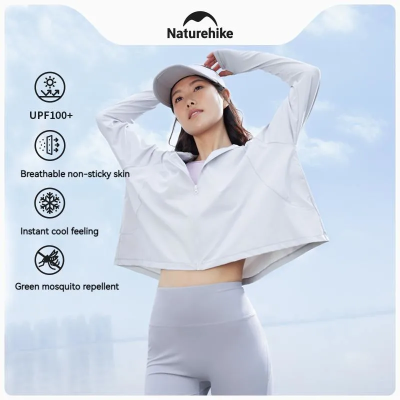 Naturehike-Jaqueta de proteção solar ultraleve para homens e mulheres, poncho para caminhadas, ciclismo, pesca, protetor solar Sportswear, UPF600 + UV, 270g