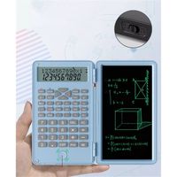 3 in 1 Scientific Calculator 6-inch Foldable Office LCD Drawing Pad Multifunctional Large Screen Display Digital Writing Tablet