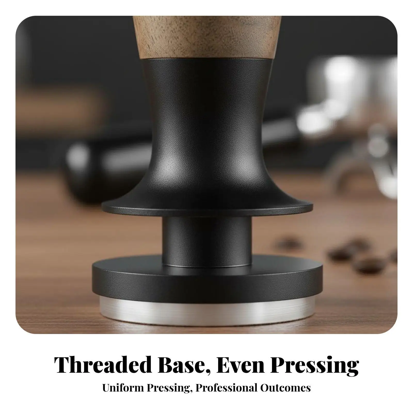 Constant Pressure Coffee Tamper Audible Feedback Leveling Spring for Balanced Espresso Extraction Tool
