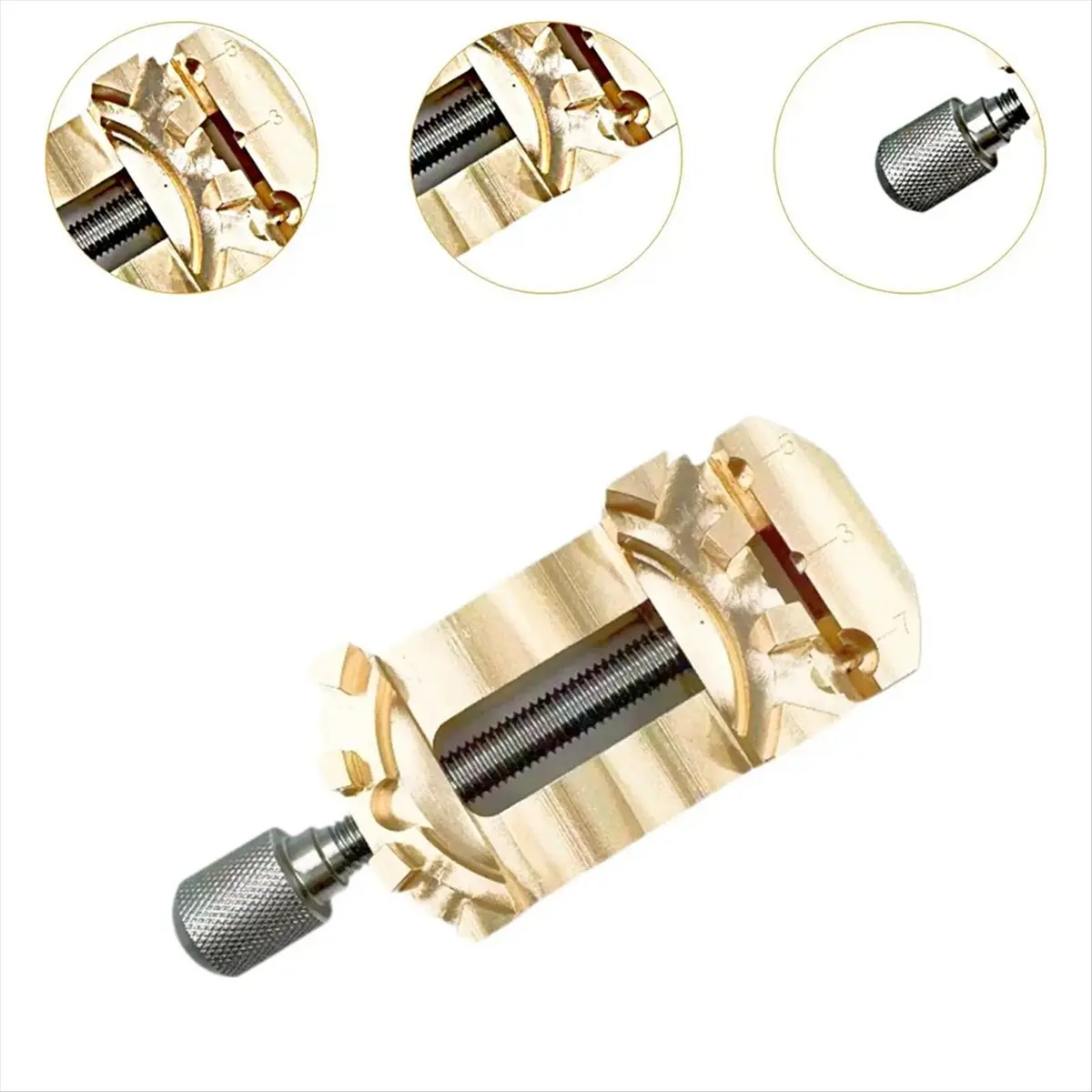 【HOME-TOOLS!】High Quality Watch Repair Copper Material Tools, Watch Crown and Case Fixing Tools, Watchmakers Repair Watches - view 4