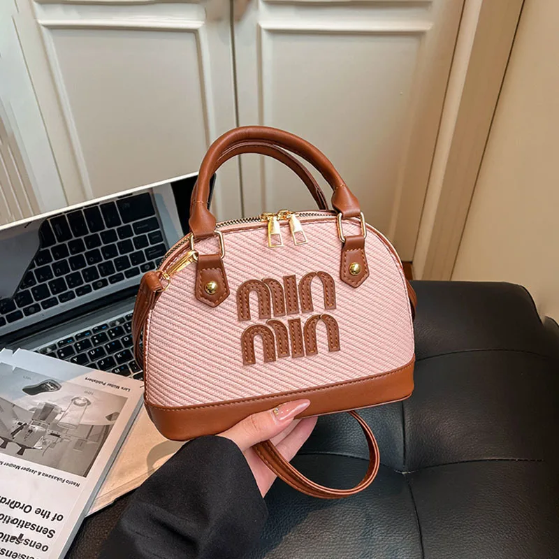Vintage Fashionable Diaper Bag Women Leather Messenger Purse Simple Casual Commuter Satchel Luxury Brand Famous Designer