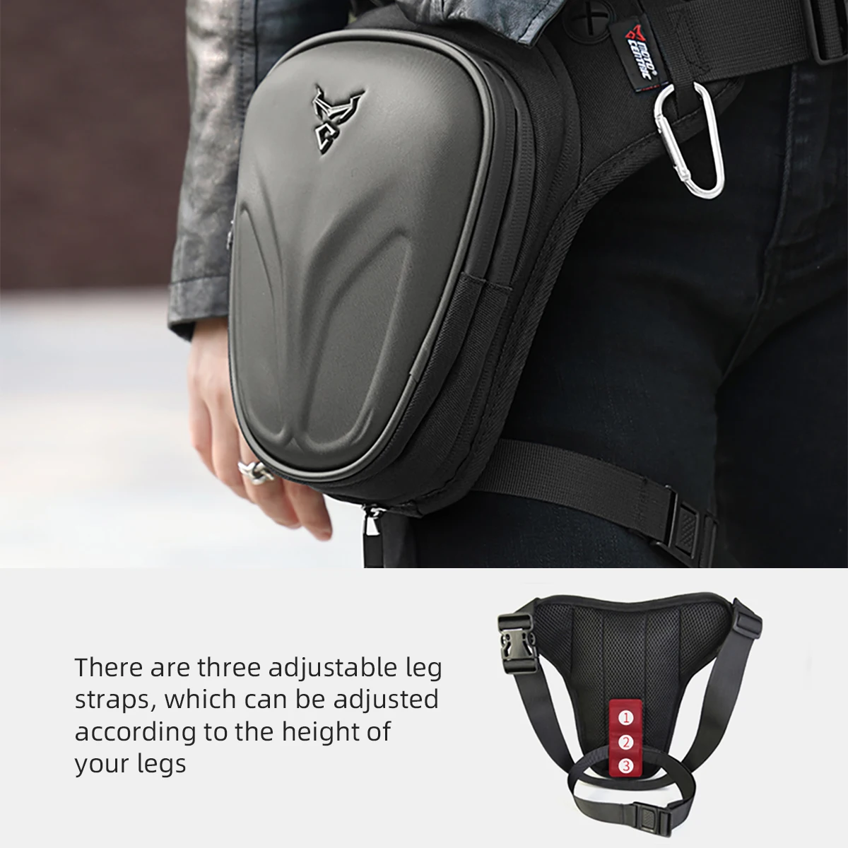 MOTOCENTRIC Multi-Function Motorcycle Drop Leg Bag Hip Bum Motorcycle Bag Outdoor Waist Bag Motorbike Riding Chest Bag