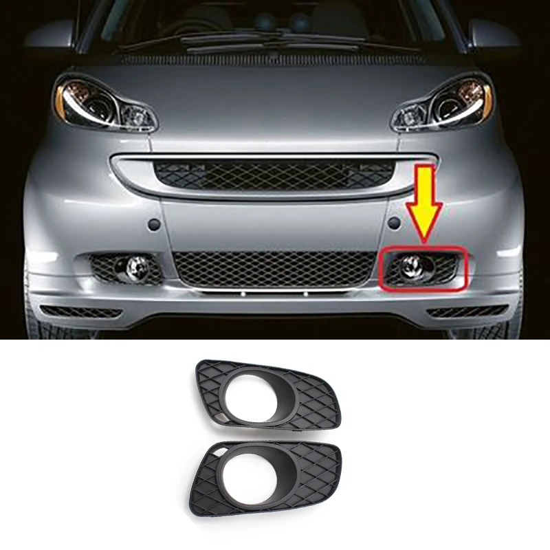 4518260118C22A 4518260218C22A For Smart Fortwo 2009 2010 2011 2012 2013 2014 Fog Lamps Light Lower Grille Cover Accessories