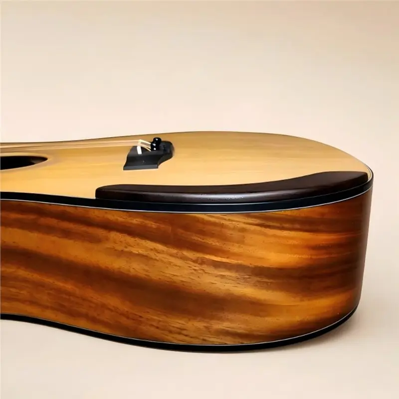 A79E-Guitarist Solid Wood Guitar Handrest Rosewood Glue Self-Adhesive Folk Guitar Handrest