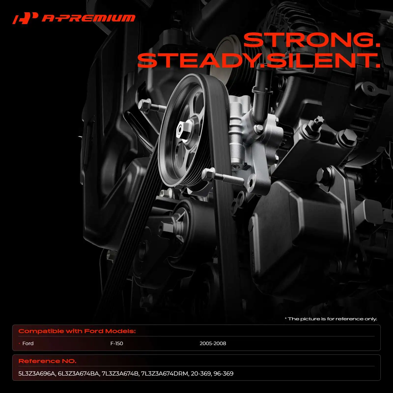A-Premium Power Steering Pump for Ford F-150 2005 2006 2007 2008