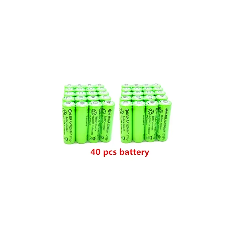 1.2V 1000mAh Ni-MH pre-charged Ni-MH rechargeable AA battery for CMARA microphone toy 4-40pcs Safe and Durable, True Capacity