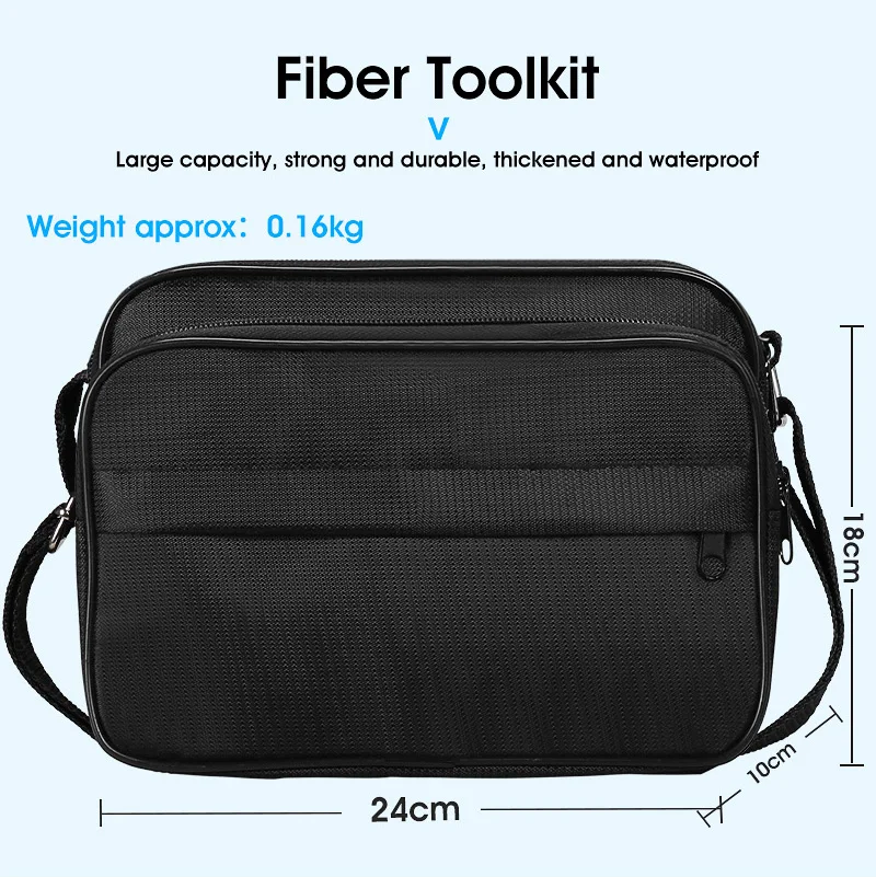 19pcs/set FTTH Fiber Optic Tool Kit with AUA-6S Fiber Cleaver -70~+10dBm/-50+26dBm Optical Power Meter 10mw Visual Fault Locator