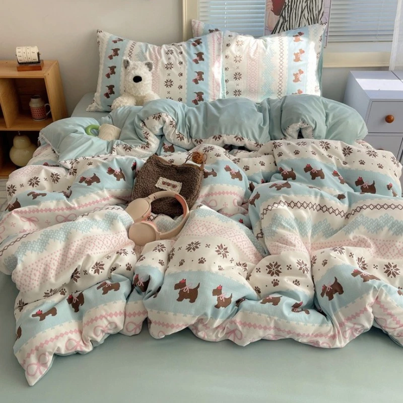 

2026 New Class A Washed Cotton Light and Fresh Printed Single Quilt Cover Skin-friendly and Breathable Duvet Cover 200x230