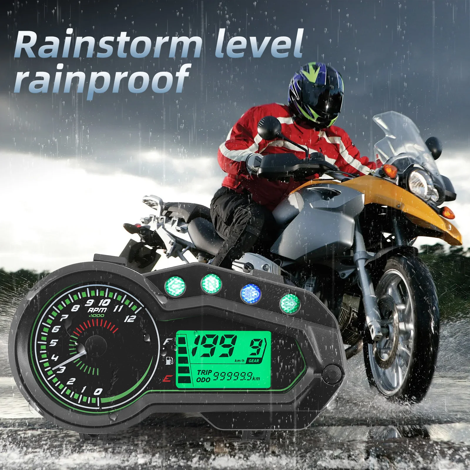 Velocímetro Digital LED para tablero de Moto, tacómetro, medidor electrónico, para México, Italia, 150z, 150sz, 170z, 150Sz, 12000rpm