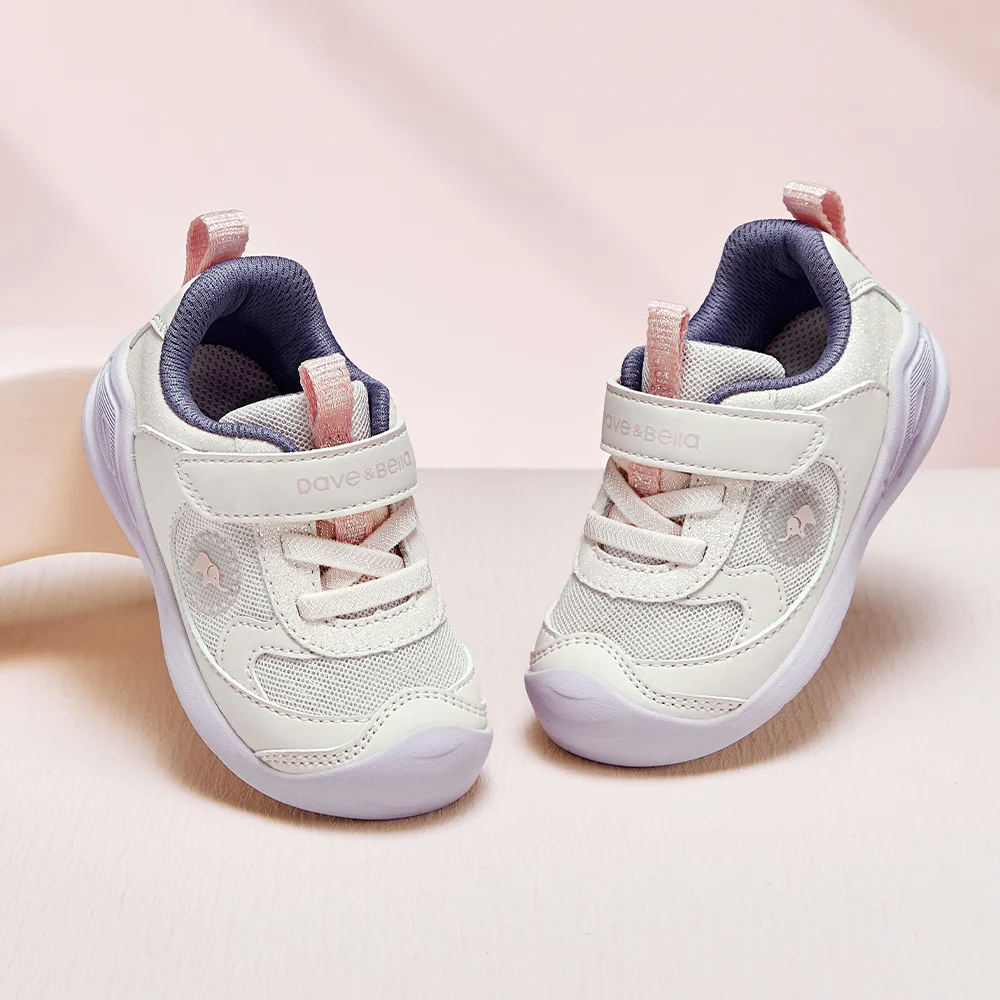 Dave Bella Babies Mesh Sneakers Autumn Girls' Children's Shoes Spring Breathable Kids Sports Shoes for Toddler Casual DB3262502