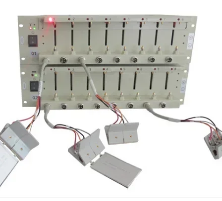 

Computer Controlled 8 Channel Lithium Battery Capacity 5V6A Tester for Coin Cylindrical Pouch Cell Testing