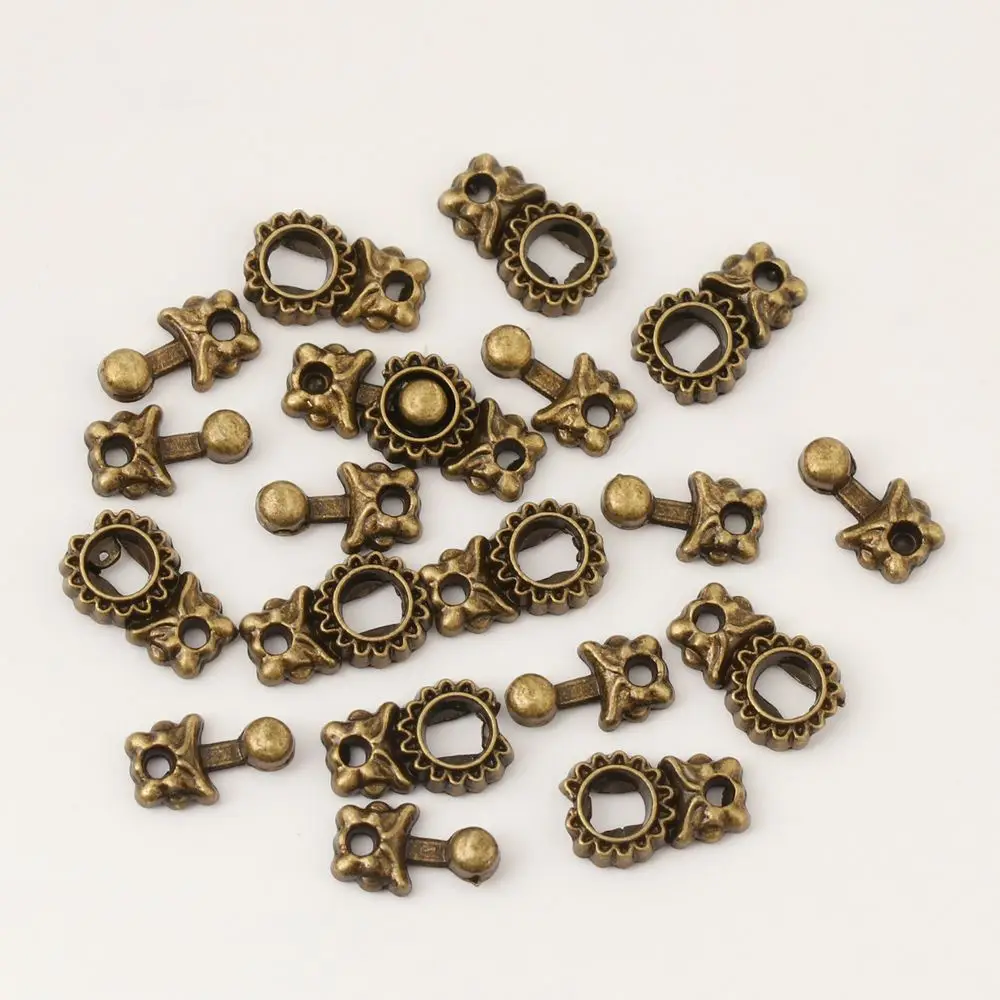 10Sets 10mm Mini Ultra-small Buttons  Bags Clothes Metal Belt Buckle Shoes Buckles DIY Dress Decor