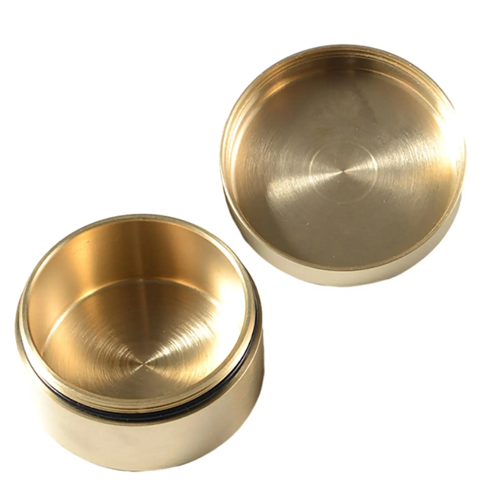 

Brass Pill Case Copper Pill Holder Dustproof Storage Box Multipurpose Round Pill Box Sealed Container for Jewelry Outdoor