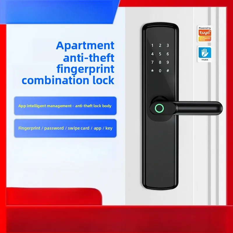 

Apartment Anti-theft Password Lock Home Door Rental House B & B Card Lock Fingerprint Bluetooth Smart Electronics