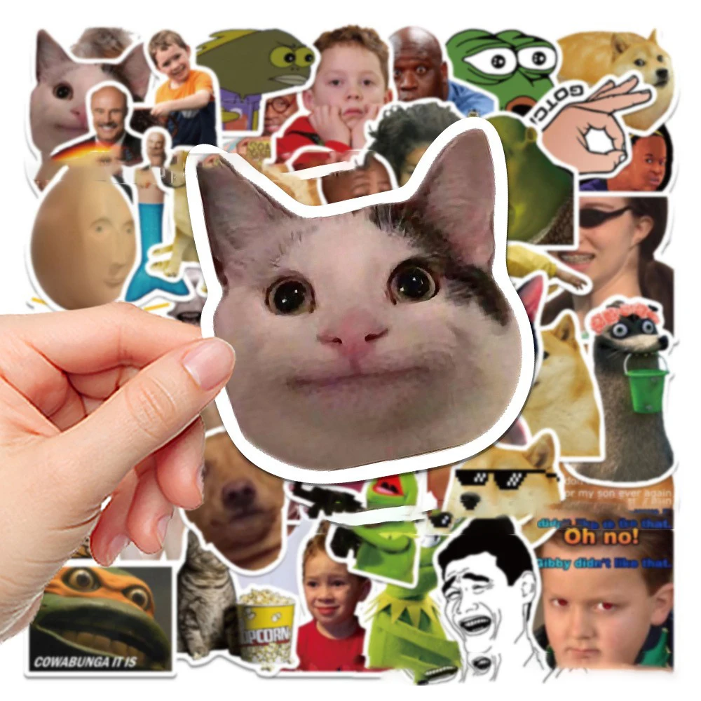 50/100pcsBag,Funny Pack Stickers,Waterproof,Be Suitable for Skateboard DlY Luggage LaptopPhone Creative Stationery Toys