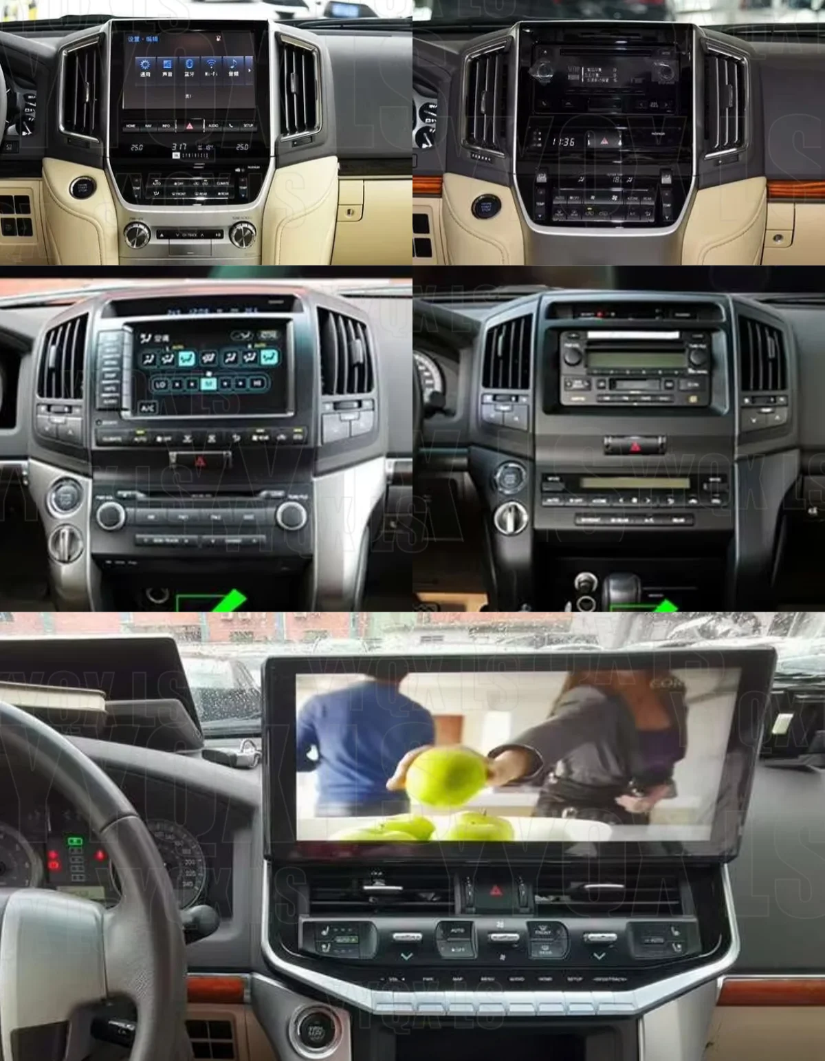 Car Radio For TOYOTA LC200 Upgrade LC300 2008-2021 Carplay Auto Android14.0 360 Camera Car Multimedia DVD Player GPS Naviga WIFI