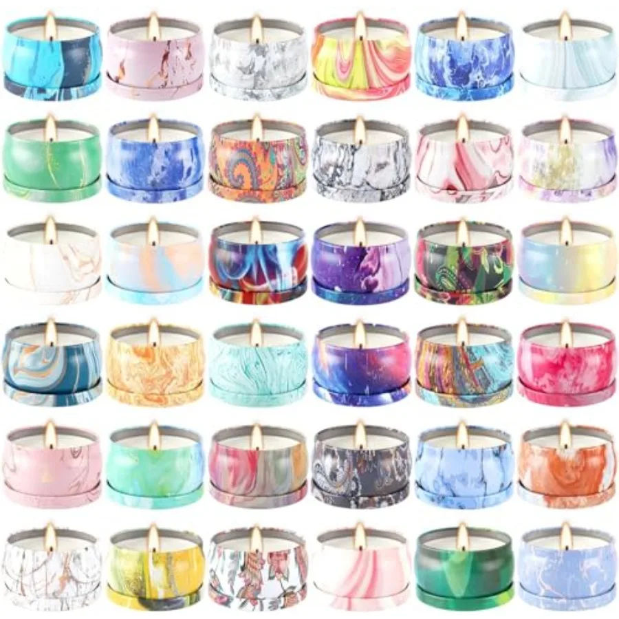 

Набор из 36 ароматических свечей для женщин, 2,5 унции, портативные свечи в банках для спа, йоги, ванны, ароматерапии