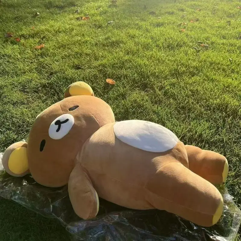 35/50cm Big Sleepy Rilakkuma Soft Plush Toy Cute Stuffed Bear Doll Anime Birthday Gift For Girls Kids Companion Doll Anime Fans - view 6