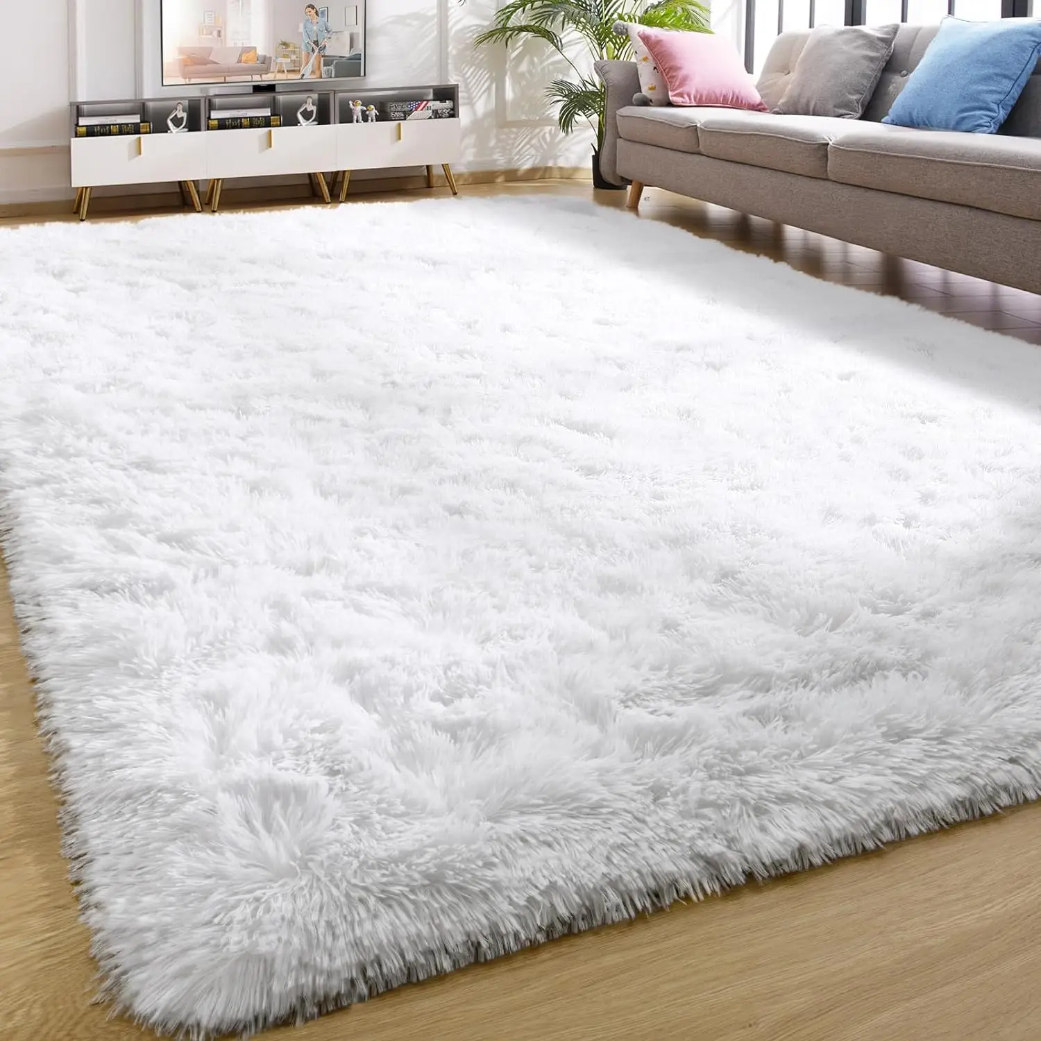 NOAHAS Large Carpet for Living Room Decor Rugs Fluffy Thick Plush Carpet For Bedroom Large Area Rug Crawling Mat For Baby Kids