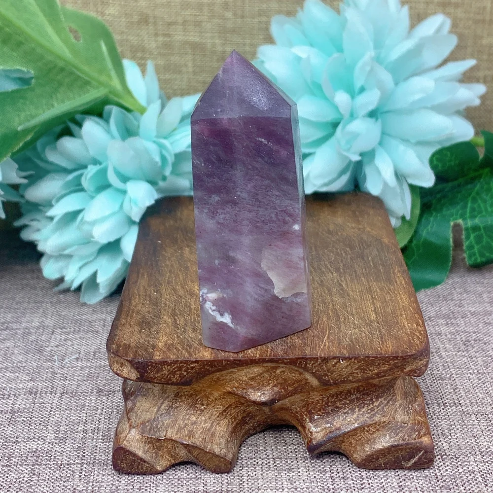 

Quartz Stone Naural Crystal Column Unicorn Plum Blossom Tourmaline Crystal Point For Home Decor Energy Gift