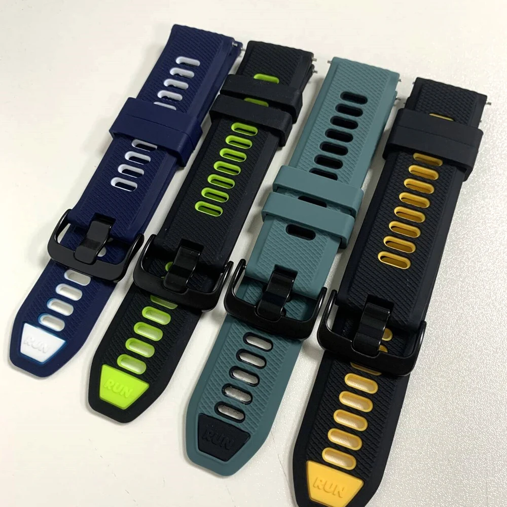 Cinturino in silicone per Amazfit Balance 2 Active 2 20mm 22mm Sostituisci il braccialetto per Amazfit Bip6 5 GTS/GTR4 3 2e Pop pro/Pace Soft Band
