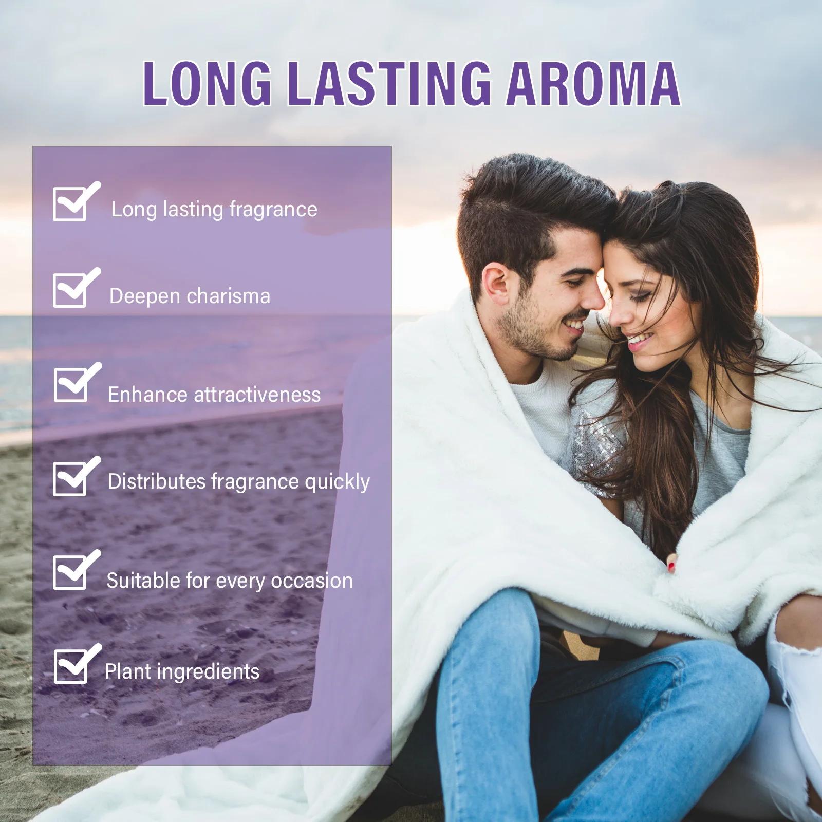 Roxelis Fresh Natural Unisex Perfume 10ml Long Lasting Scent Couple Dating Travel Size For Men Women