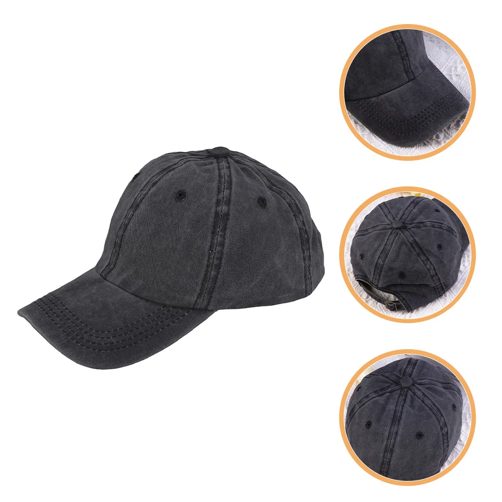 

2pcs Baseball Cap Vintage Unisex Hat Breathable Cotton Adjustable Hat Summer Outdoor Hiking Cycling Tennis