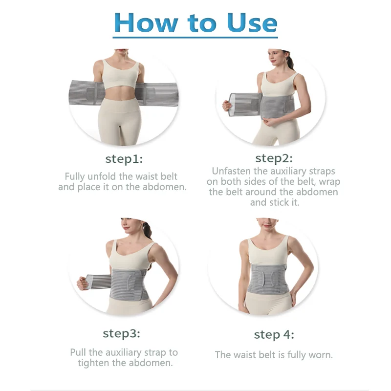 

Adjustable Abdominal Binder-Breathable Waist Support Belt for Postpartum Recovery Post-Surgery Waist Trimming Pain Relief