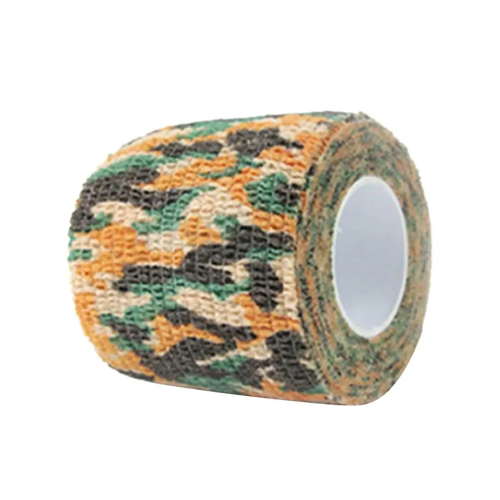 2X 5cmx4.5m Bionic Camo Gear Wrap Hunting Camping Tape Desert Camo 1