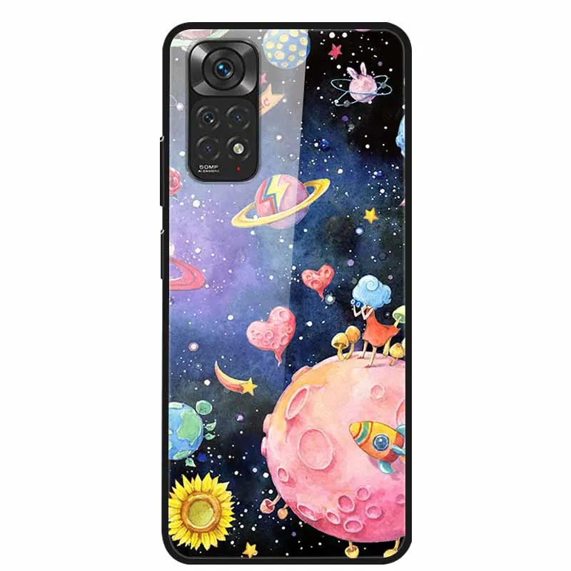 Luxury Case for Xiaomi Redmi Note 12 Pro 4G Cover Tempered Glass Cover for Redmi Note 12 Pro 4G Phone Case Coque Note12 Pro 6.67