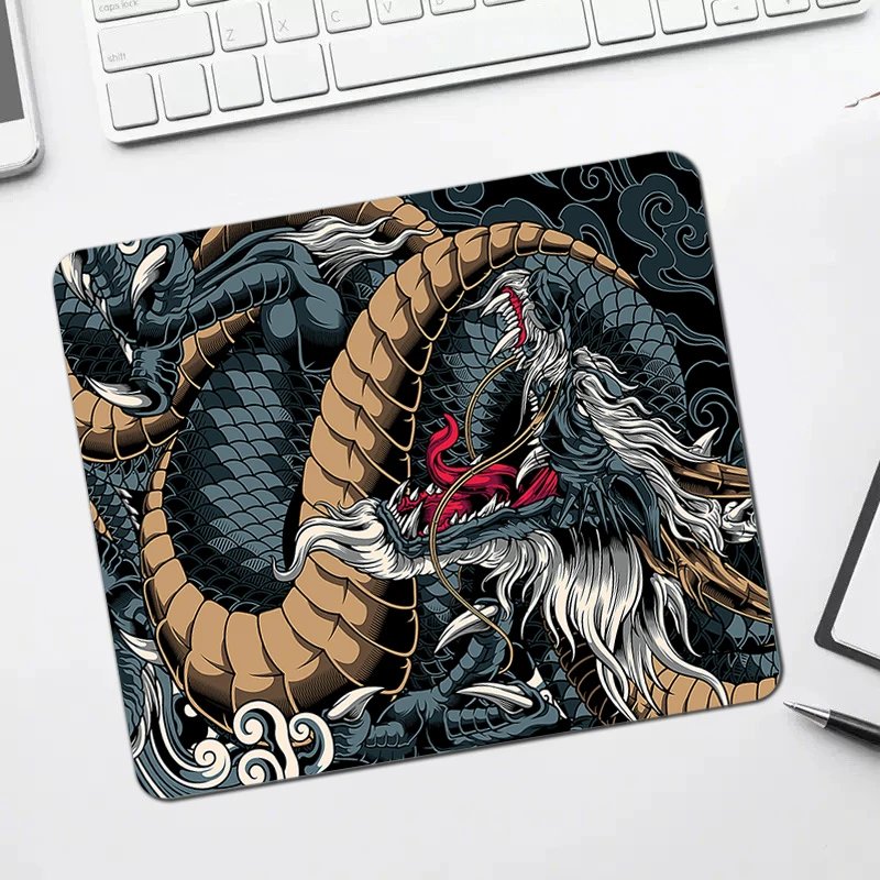 

Dragon Mousepad Tai Chi Fish Mouse Mat Small Japanese Mouse Mat Keyboard Mats Natural Rubber Desk Pad Mousepads For Computer