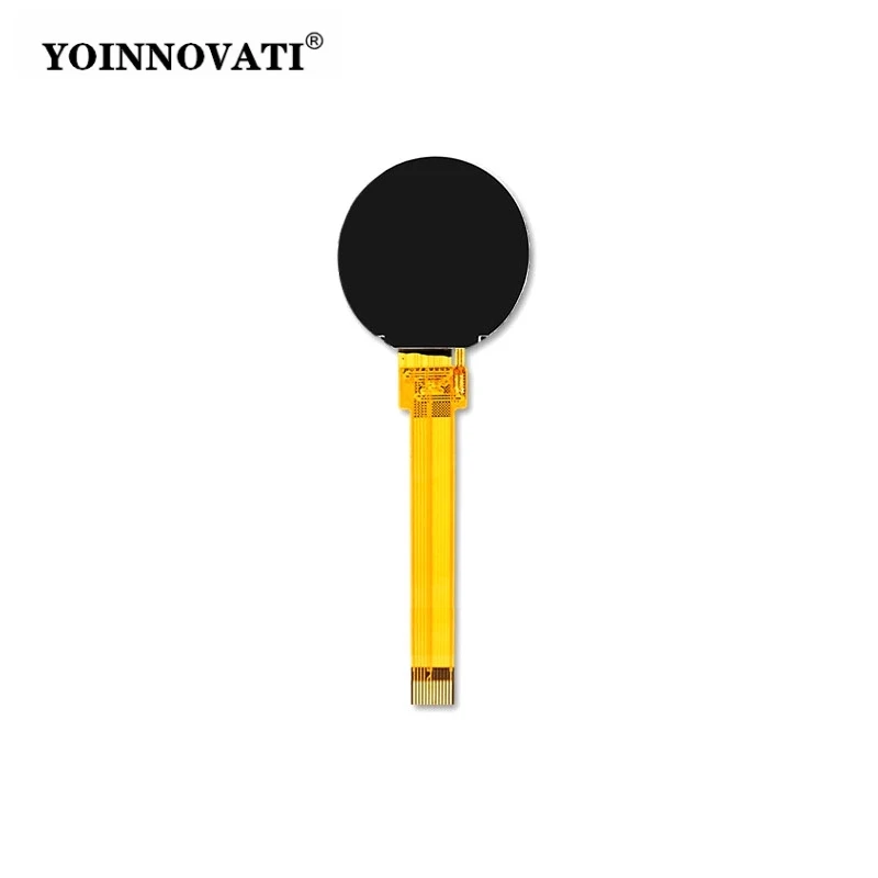 0.99 Inch IPS Round LCD Display, 128x115 Resolution, ST7735 Driver SPI Interface, with 12-Pin 52mm Long FPC Cable
