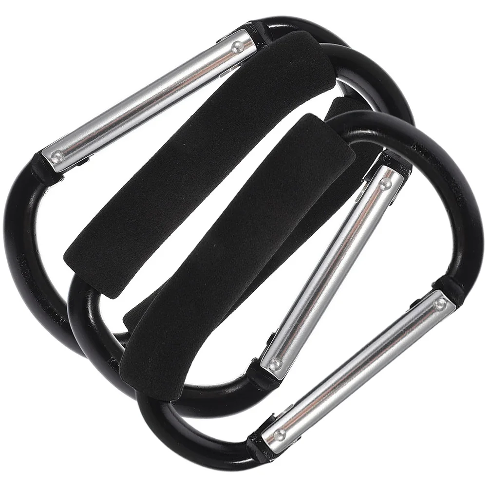 

3pcs Stroller Hooks Aluminum Alloy Heavy Duty Shopping Cart Carabiner Bags Strong Bearing Capacity Baby Strollers Accessories