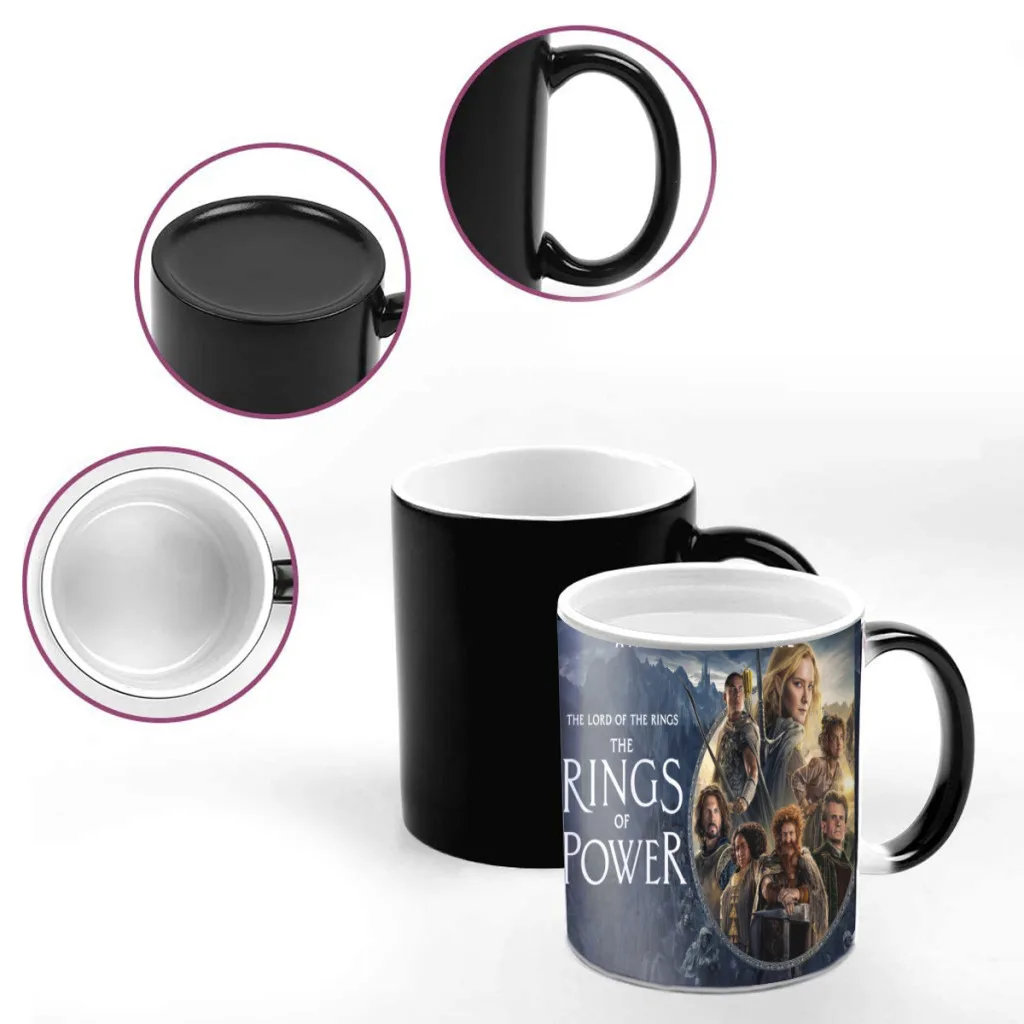 Movie L-Lord of the Rings Ceramics Coffee Mugs Thermal Color-changing Gifts Drinkware Coffeeware