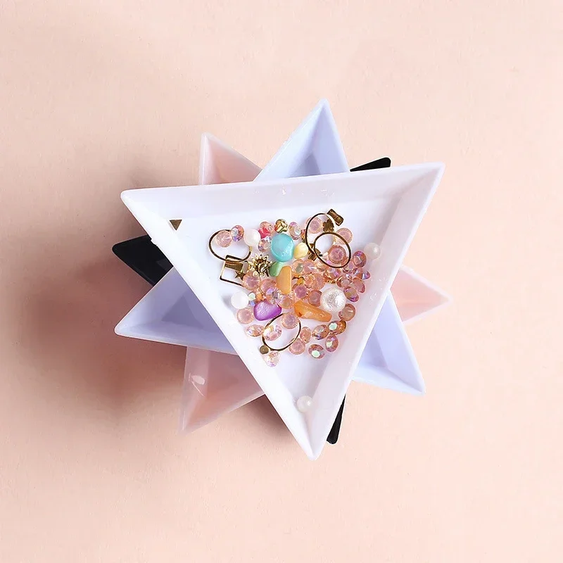 

5/10 pieces/lot Triangle Disc Nail Point Drill Disc Nail Jewelry Accessories Storage Tray Nail Tools DIY Storage Box Accessories